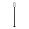 Z-Lite Dunbroch 1 Light Outdoor Post Mounted Fixture, Deep Bronze + Outdoor Brass & Clear 584PHMR-567P-DBZ - alternate 3
